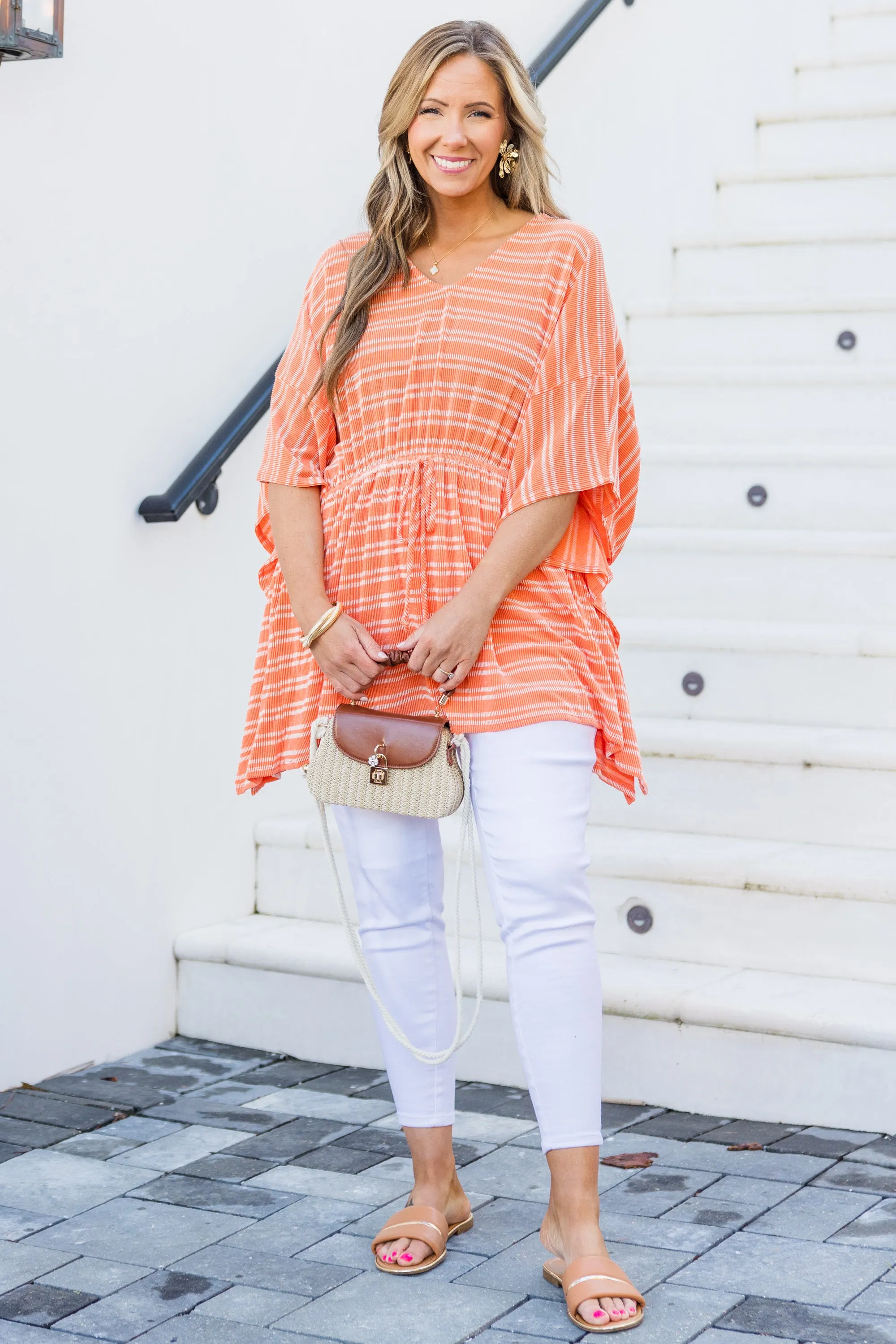 In The Sun Poncho, Orange