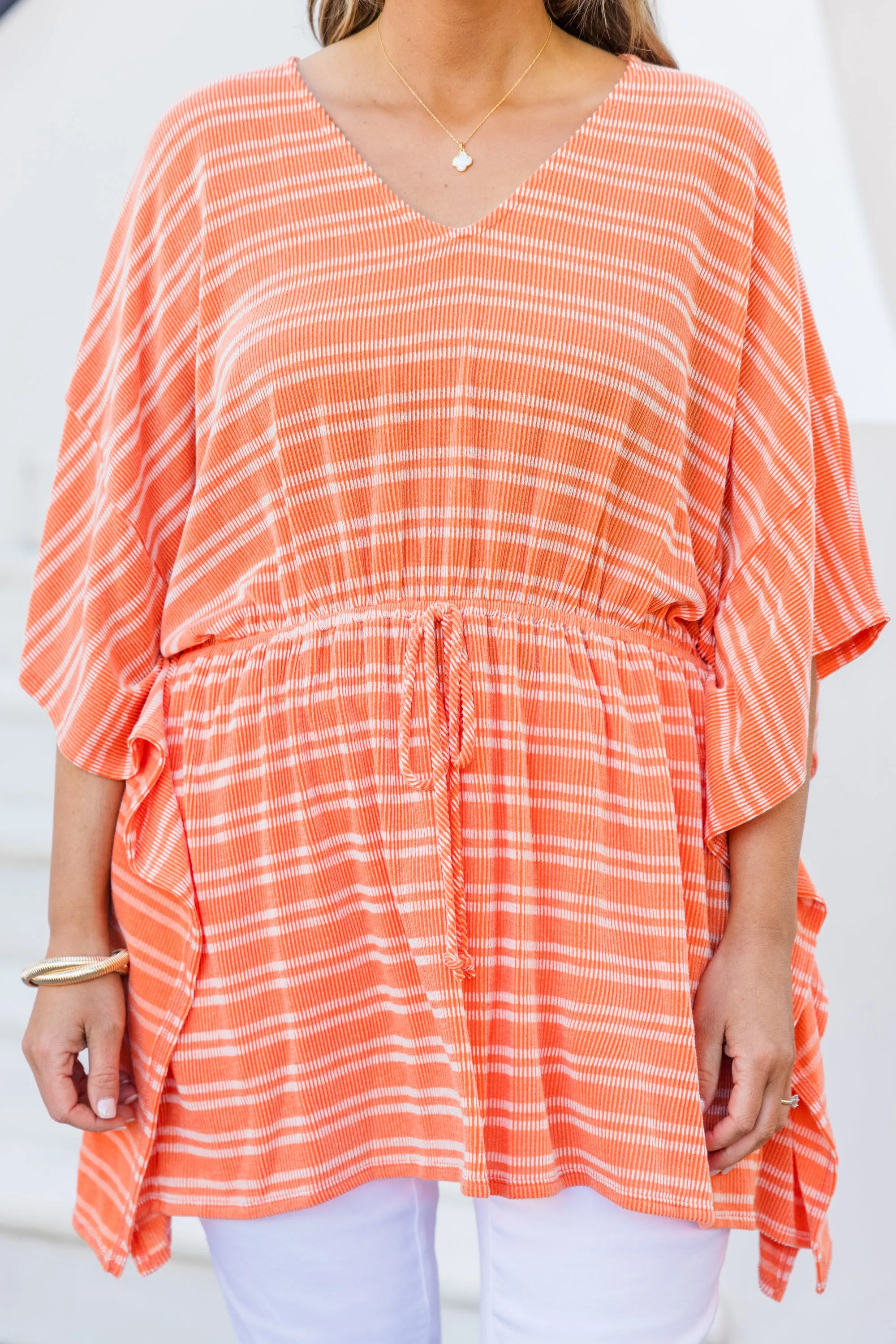 In The Sun Poncho, Orange