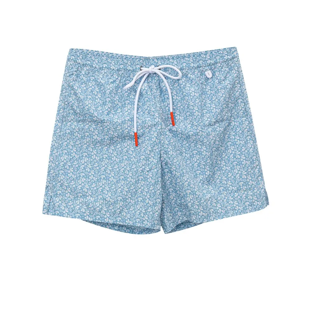 Isaia Light Blue Polyester Swimwear