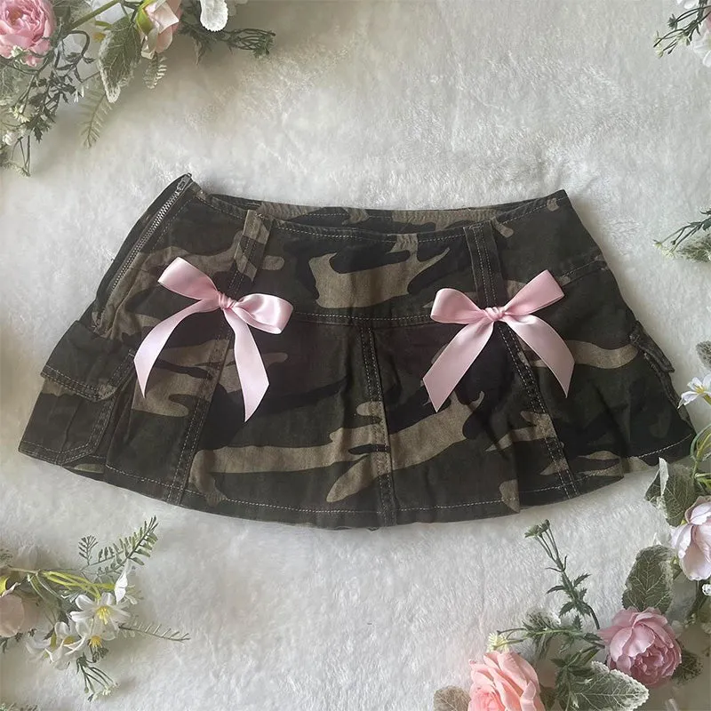 JazzHer Women Skirts Street Sports Harajuku Casual Hip Hop Sweet Pink Polka Dot Pattern Punk Rock Sexy Fashion Bottoms Mini Slim Skirts