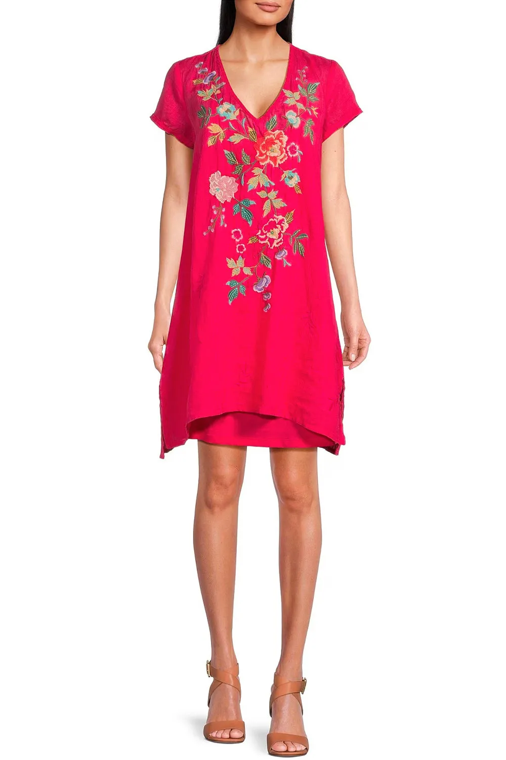Johnny Was Adele Drape Tunic Dress (Slip) W38123-4