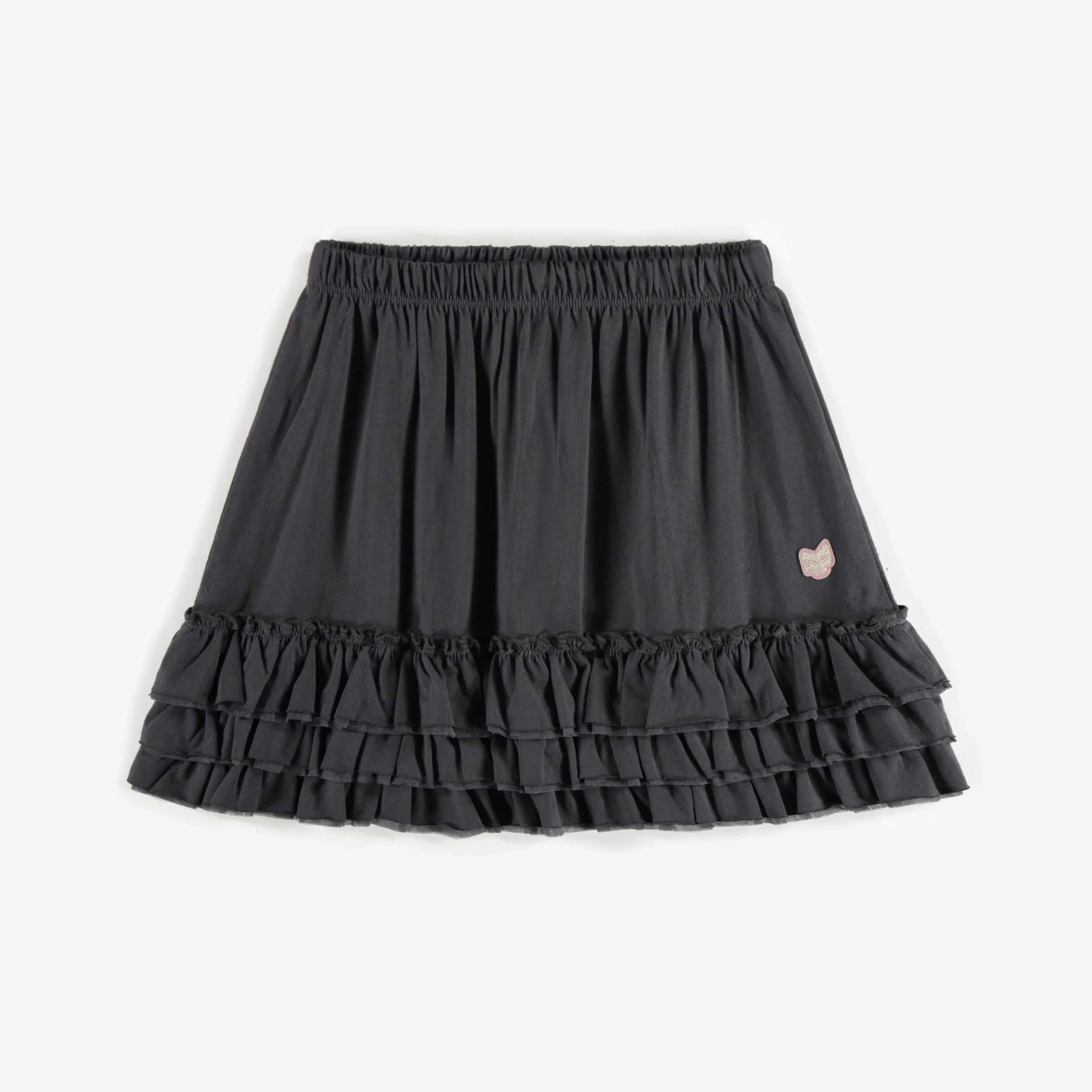 Jupe charcoal en coton, enfant || Charcoal skirt in cotton, child