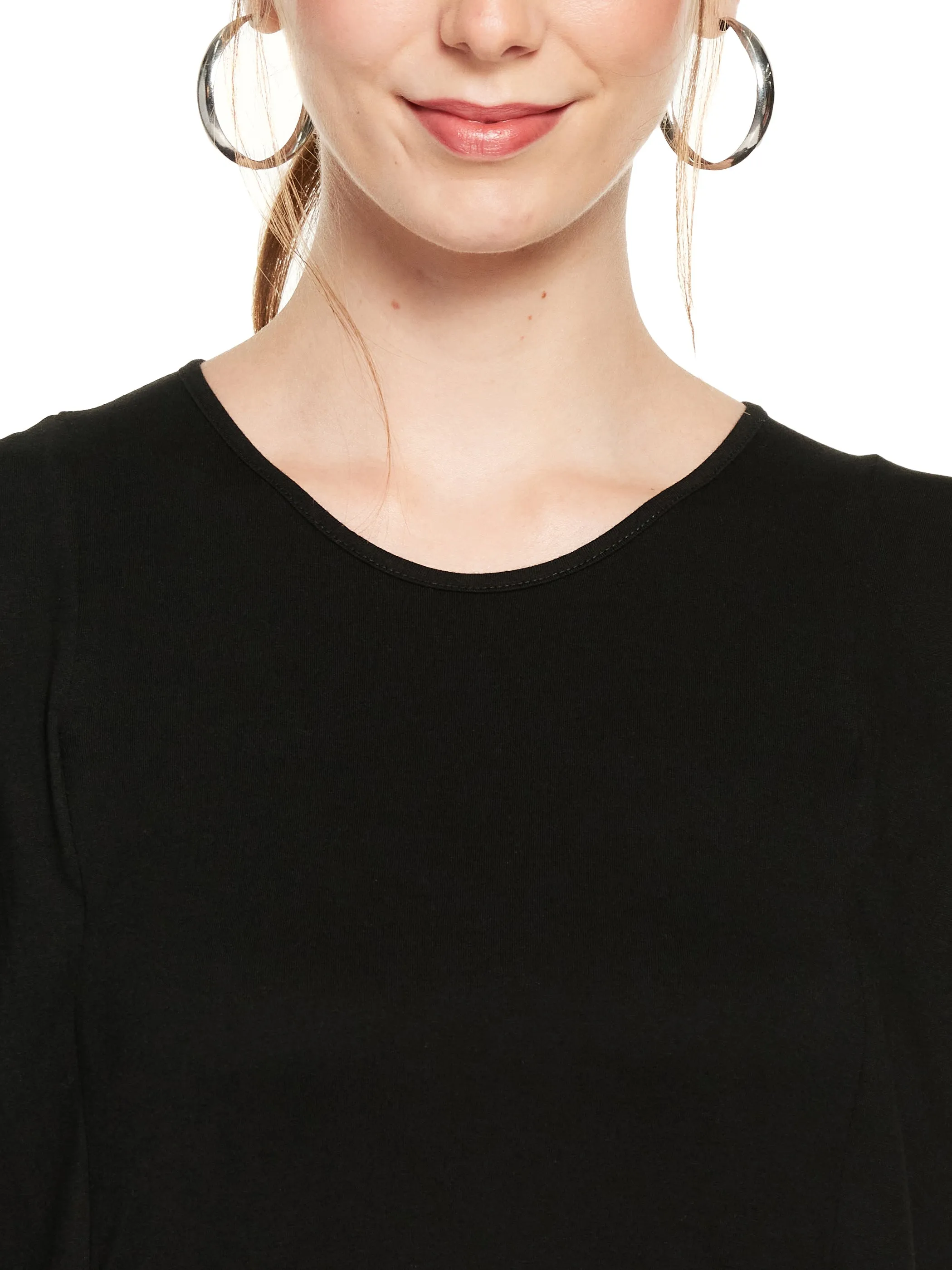 Kaftan Shaped Cotton Modal Tee