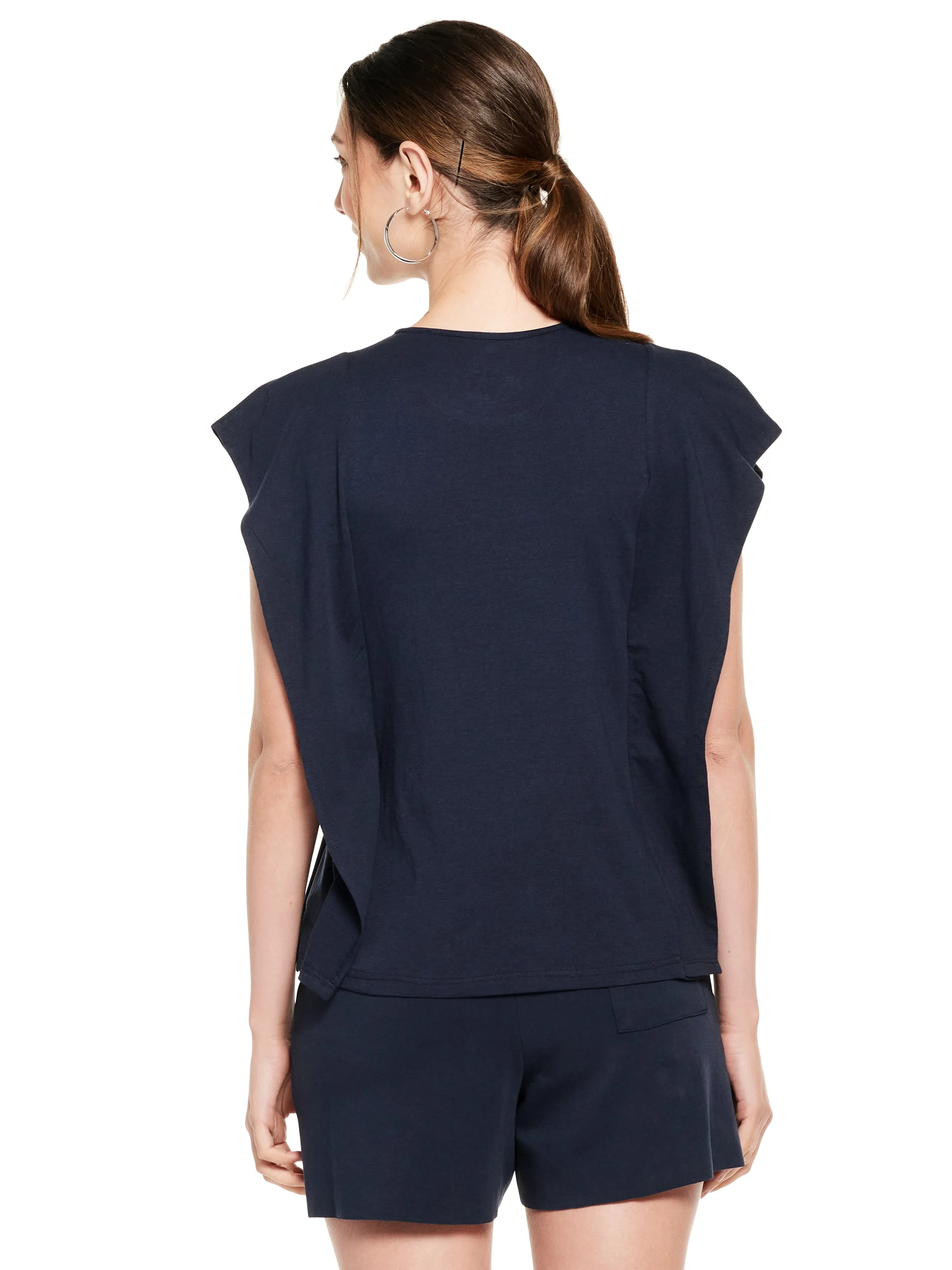 Kaftan Shaped Cotton Modal Tee