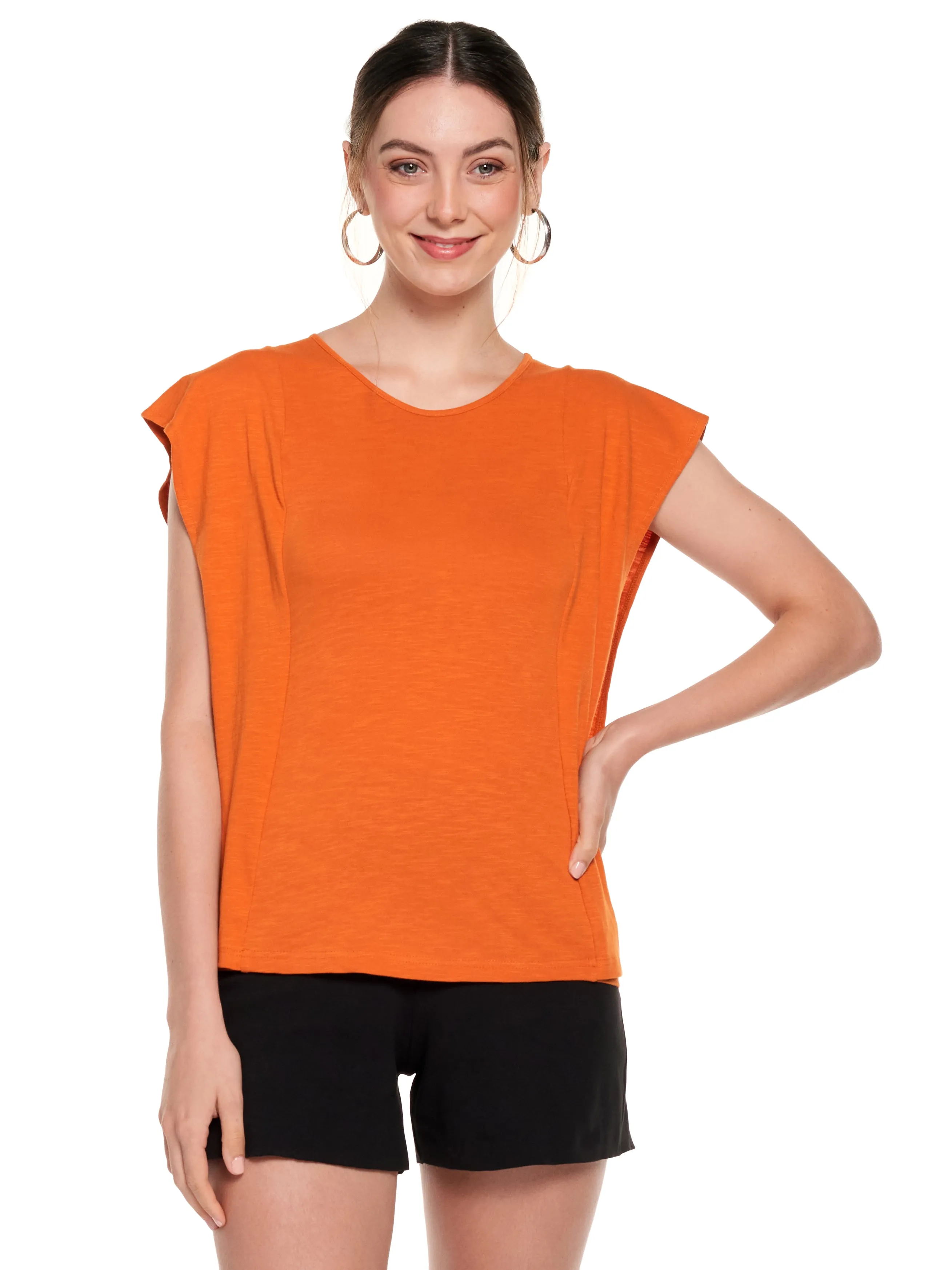 Kaftan Shaped Cotton Modal Tee