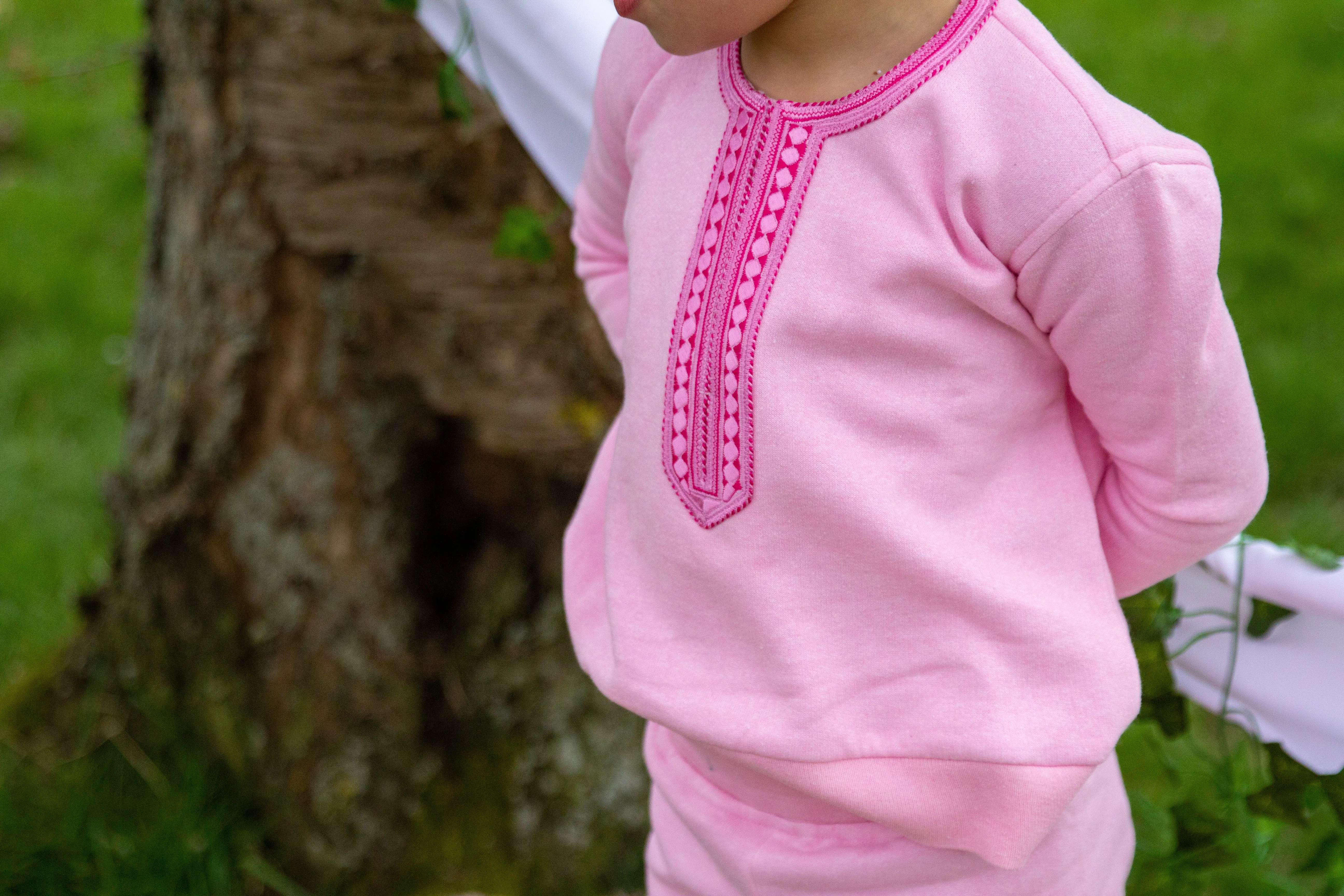 Kamso Embroidered Tracksuit | Pink