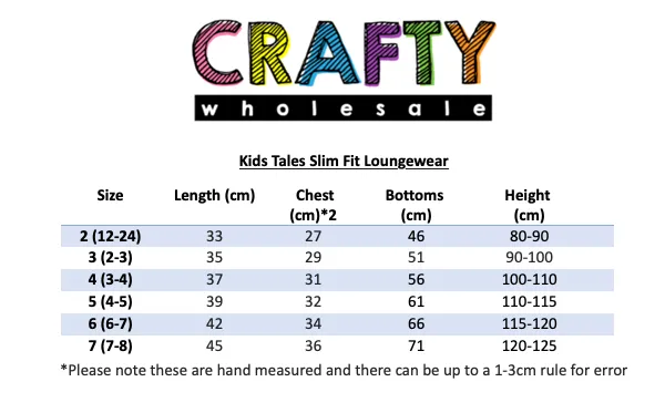 Kids Tales Slim Fit Loungewear - Bubblegum Pink
