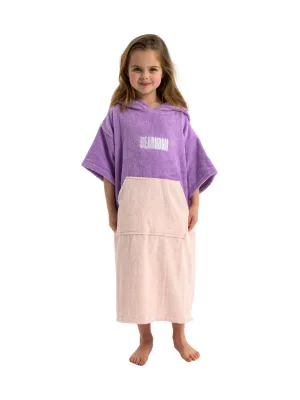 Kids Towelling Poncho - Malibu Sky