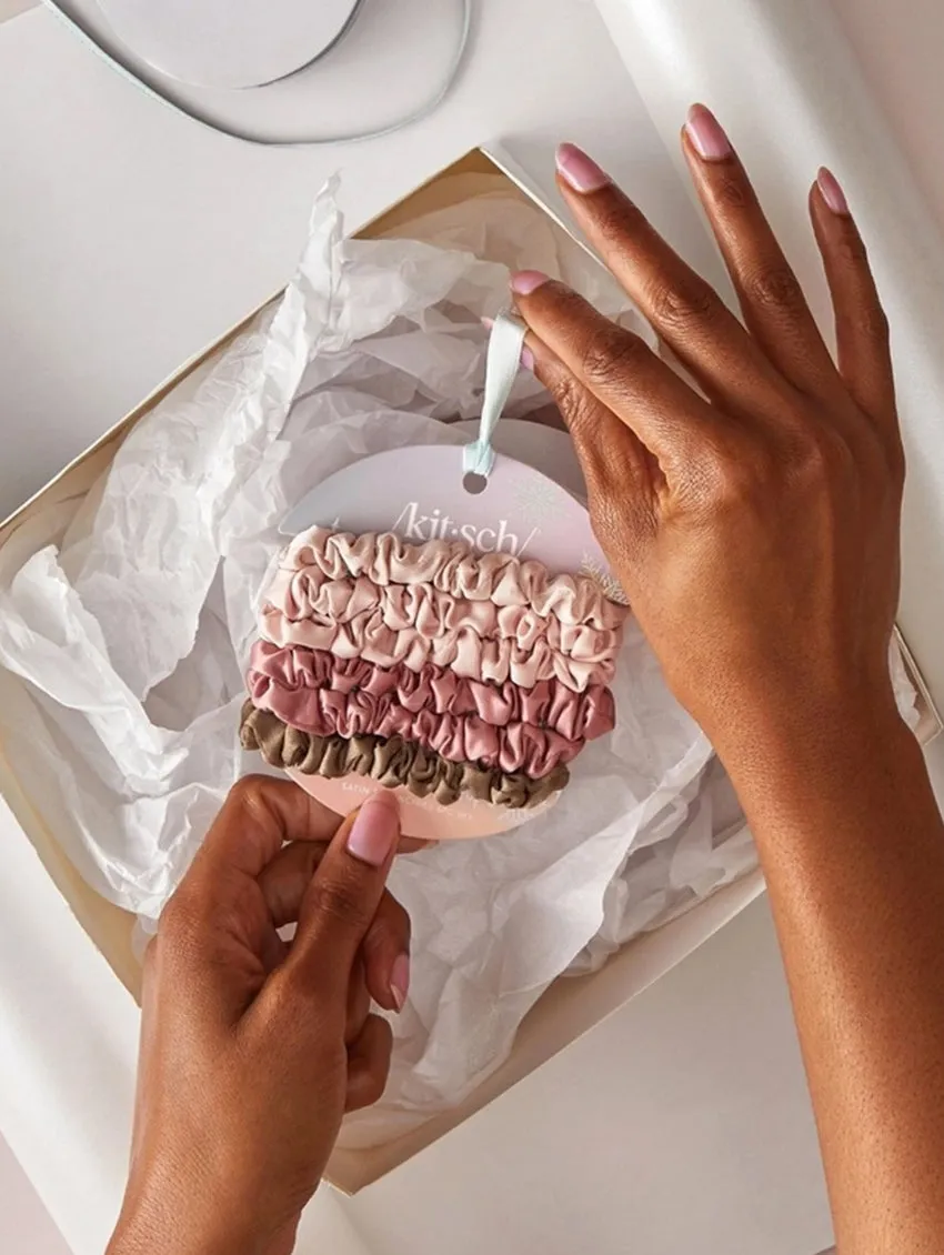 Kitsch Ultra Petite Satin Scrunchies