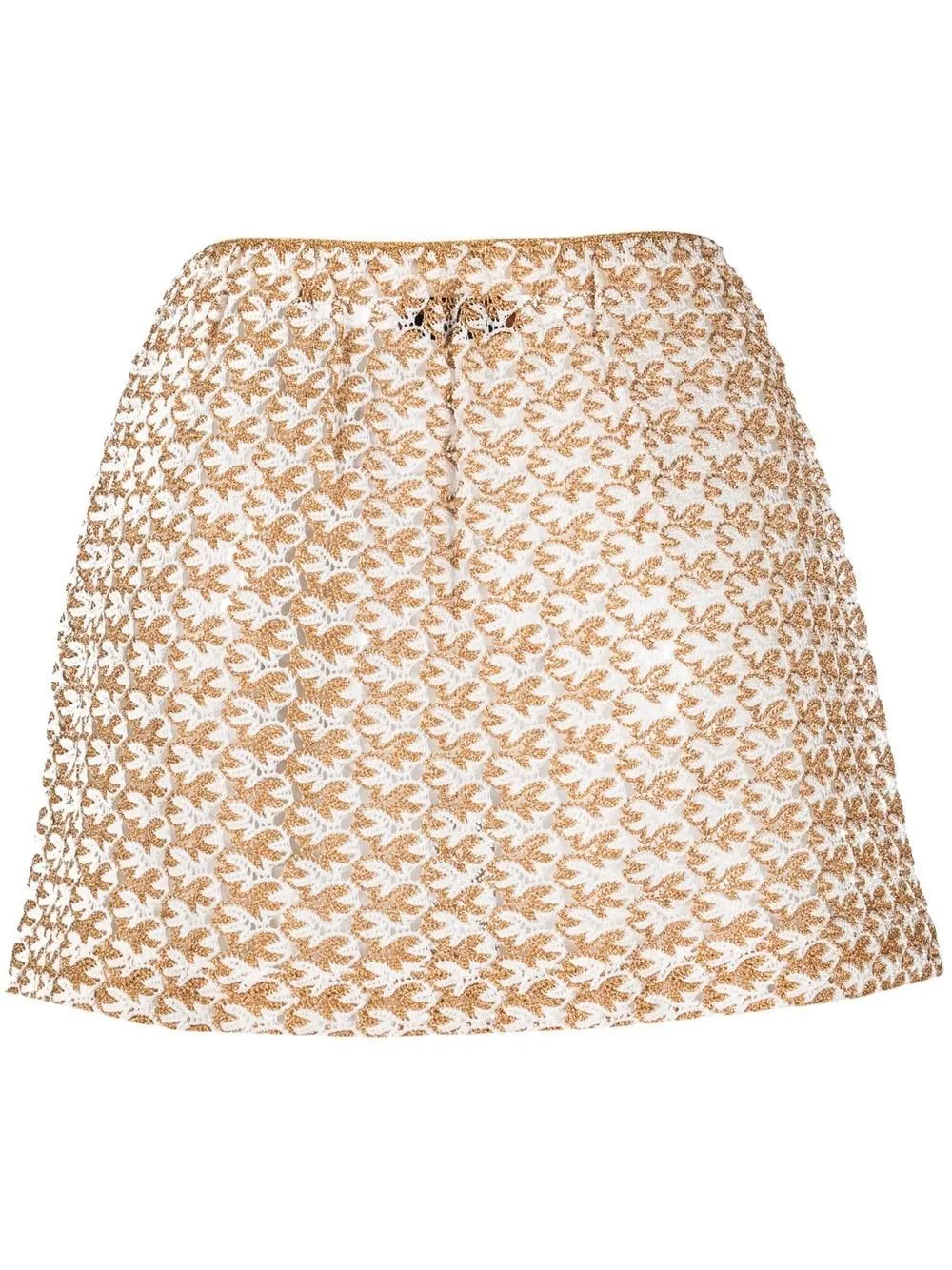 Knitted mini skirt