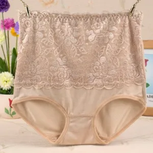Lace Floral Tummy Control Shaping Panties