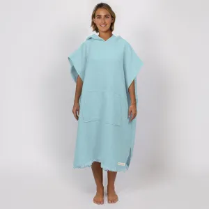 Ladies Waffle Poncho