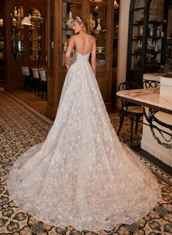 L'amour Size 12 LA22230 Tinir Ivory/Latte Gown