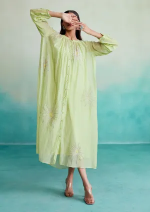 Lime green zesty dress