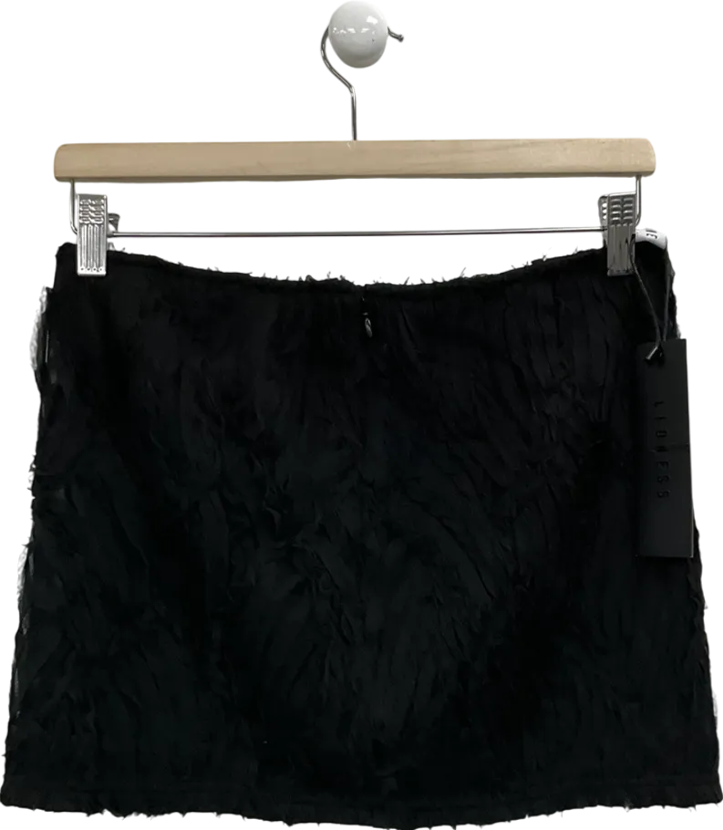 Lioness Black Tres Floral Mini Skirt UK 8