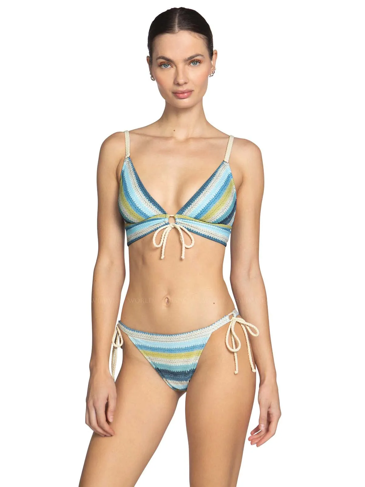 Lyra Over The Shoulder Bra-Lyra Side Tie Bikini ::RET