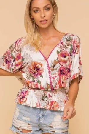 Magnolia Floral Top