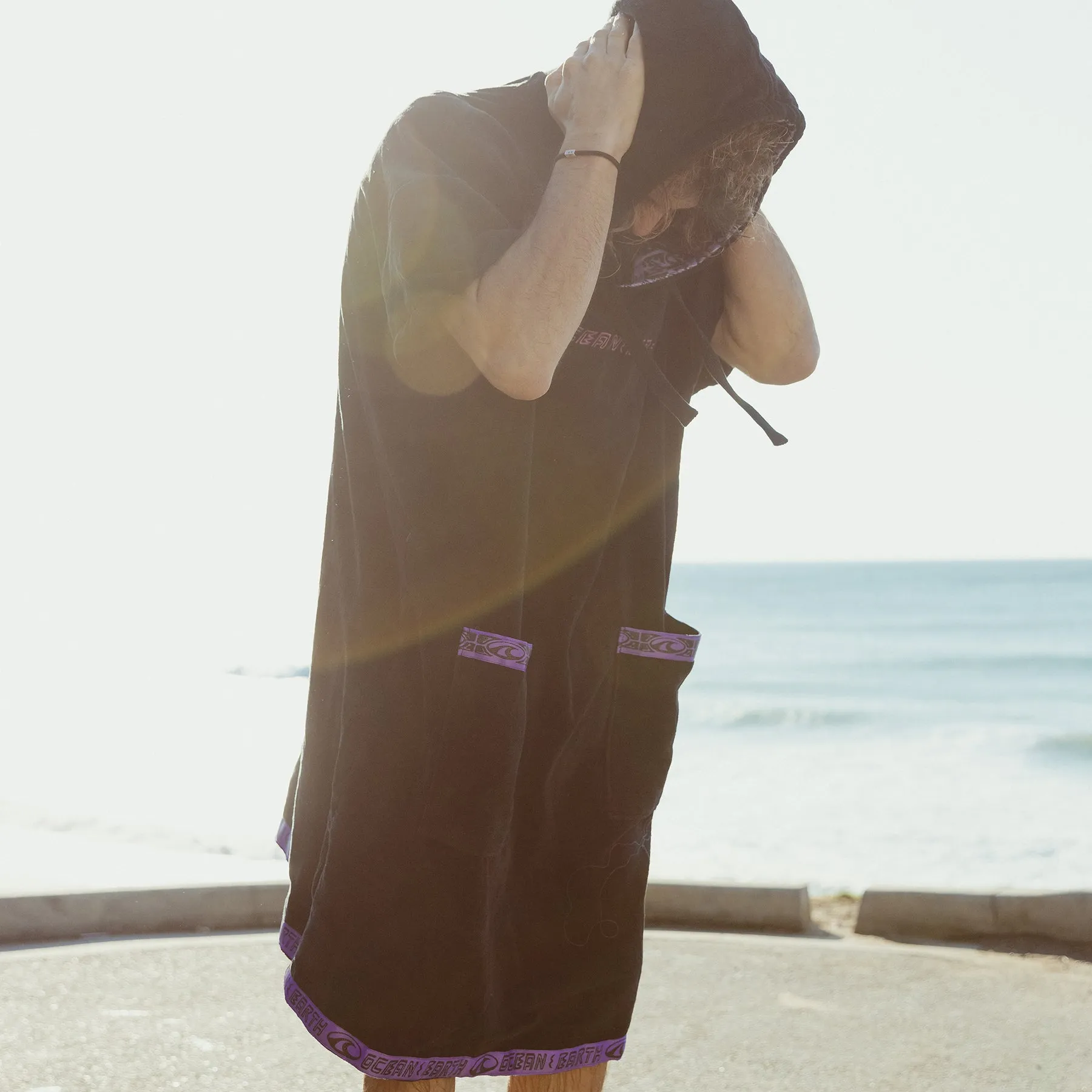 Mens Strike Hooded Poncho Towel