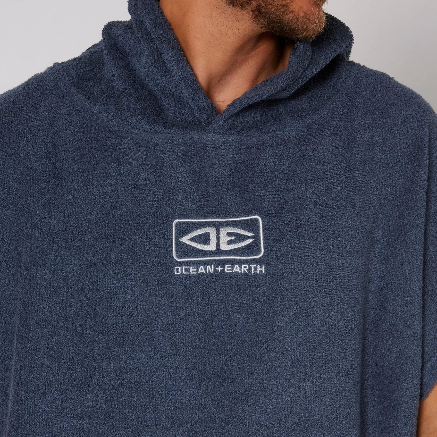Mens Terry Hooded Poncho