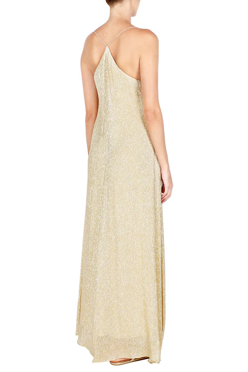Metallic Racer Back Sun Dress