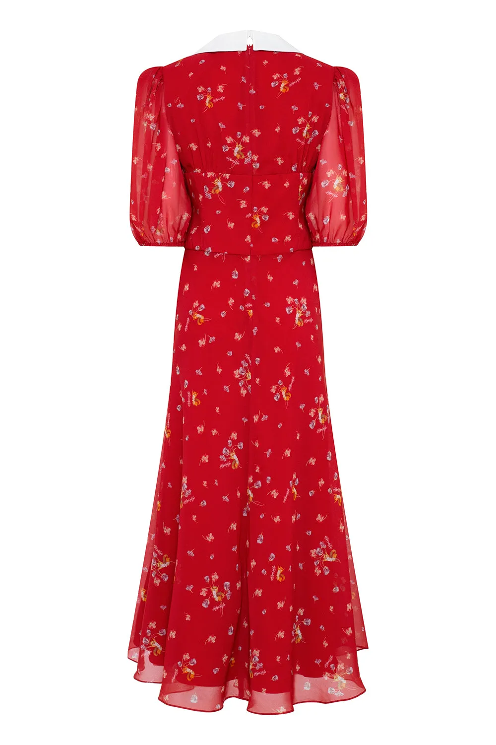 Midi dress with floral print