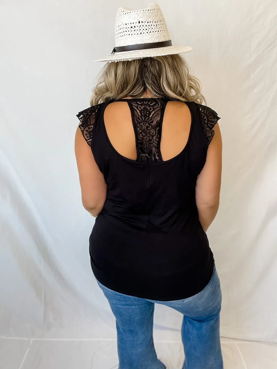 Mila Lace Sleeve Top