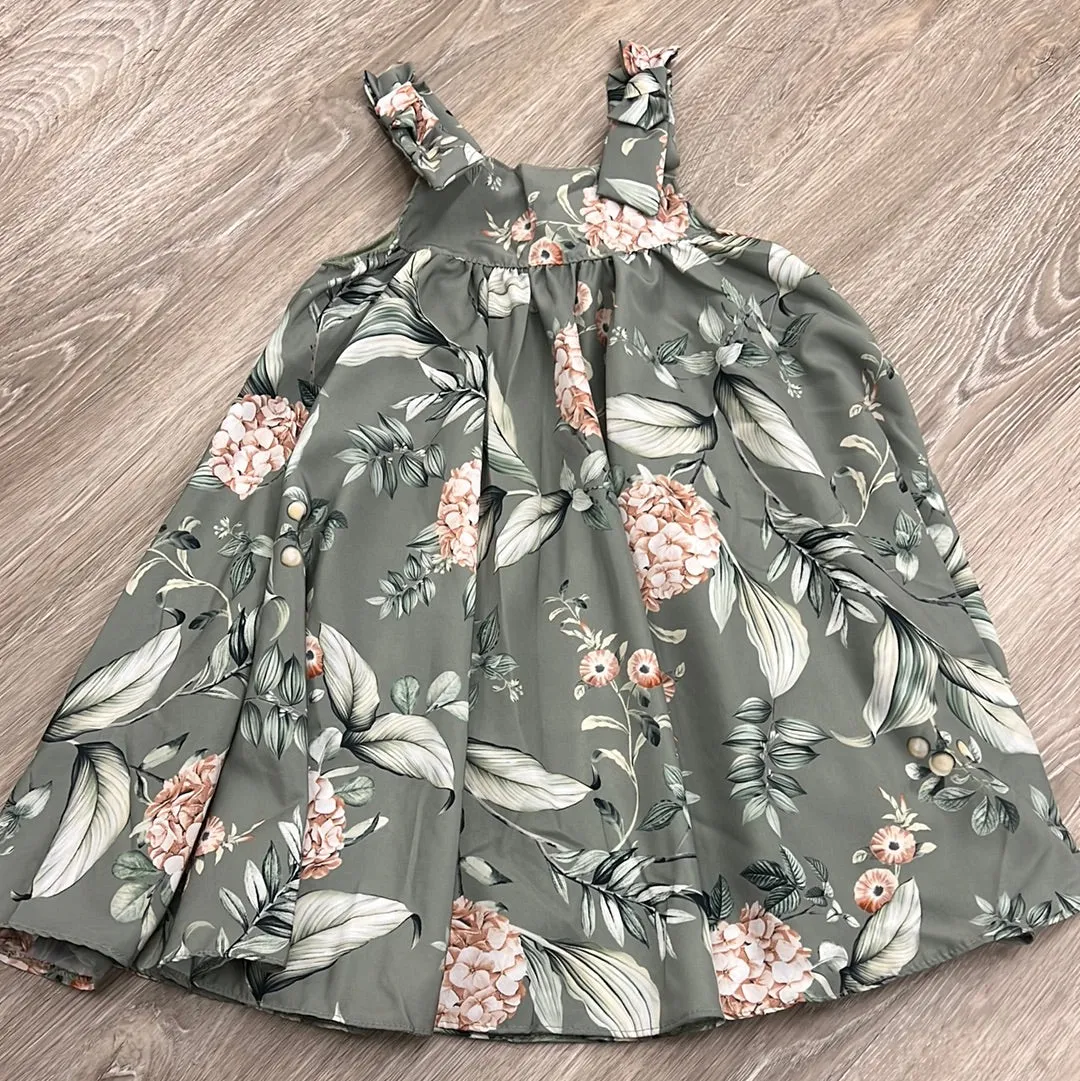Milon Green Kiwi Floral Print Dress
