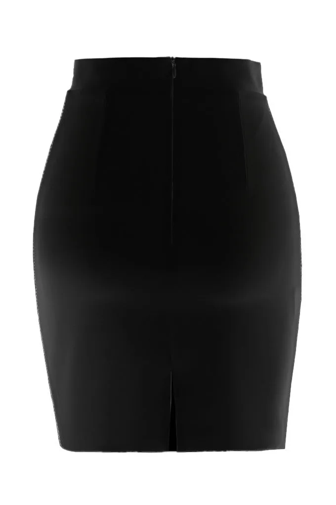 Mini skirt with crystals