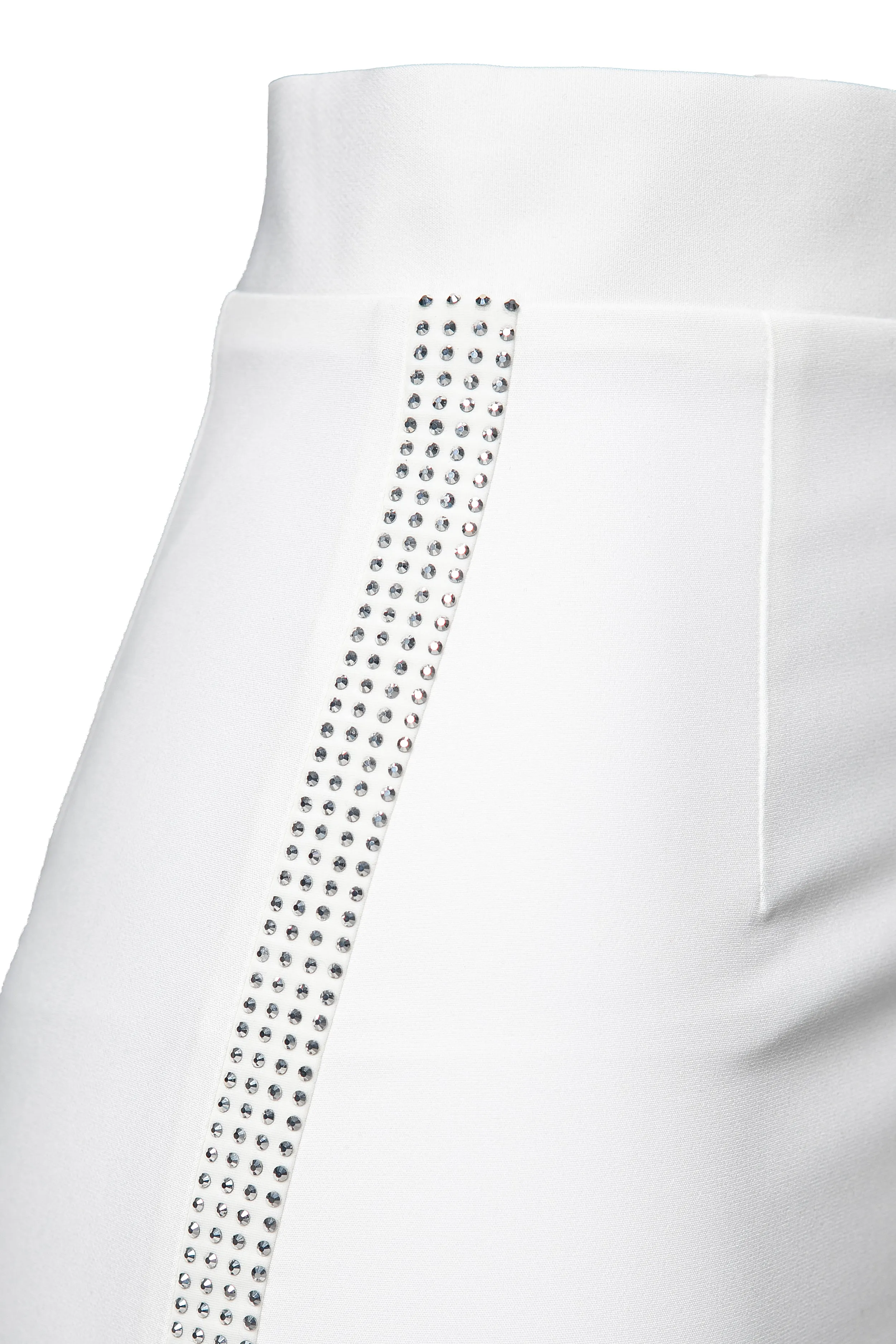 Mini skirt with crystals