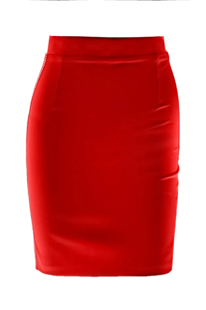 Mini skirt with crystals