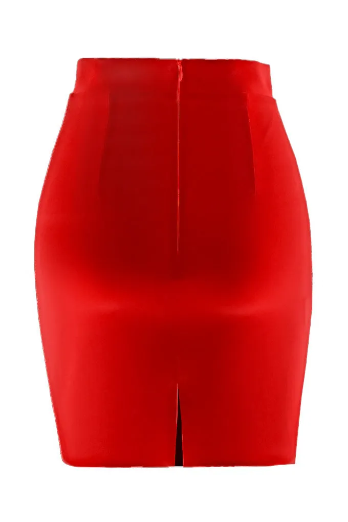 Mini skirt with crystals