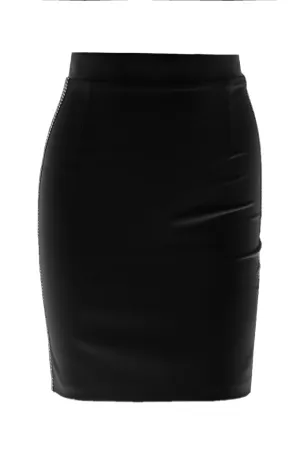 Mini skirt with crystals