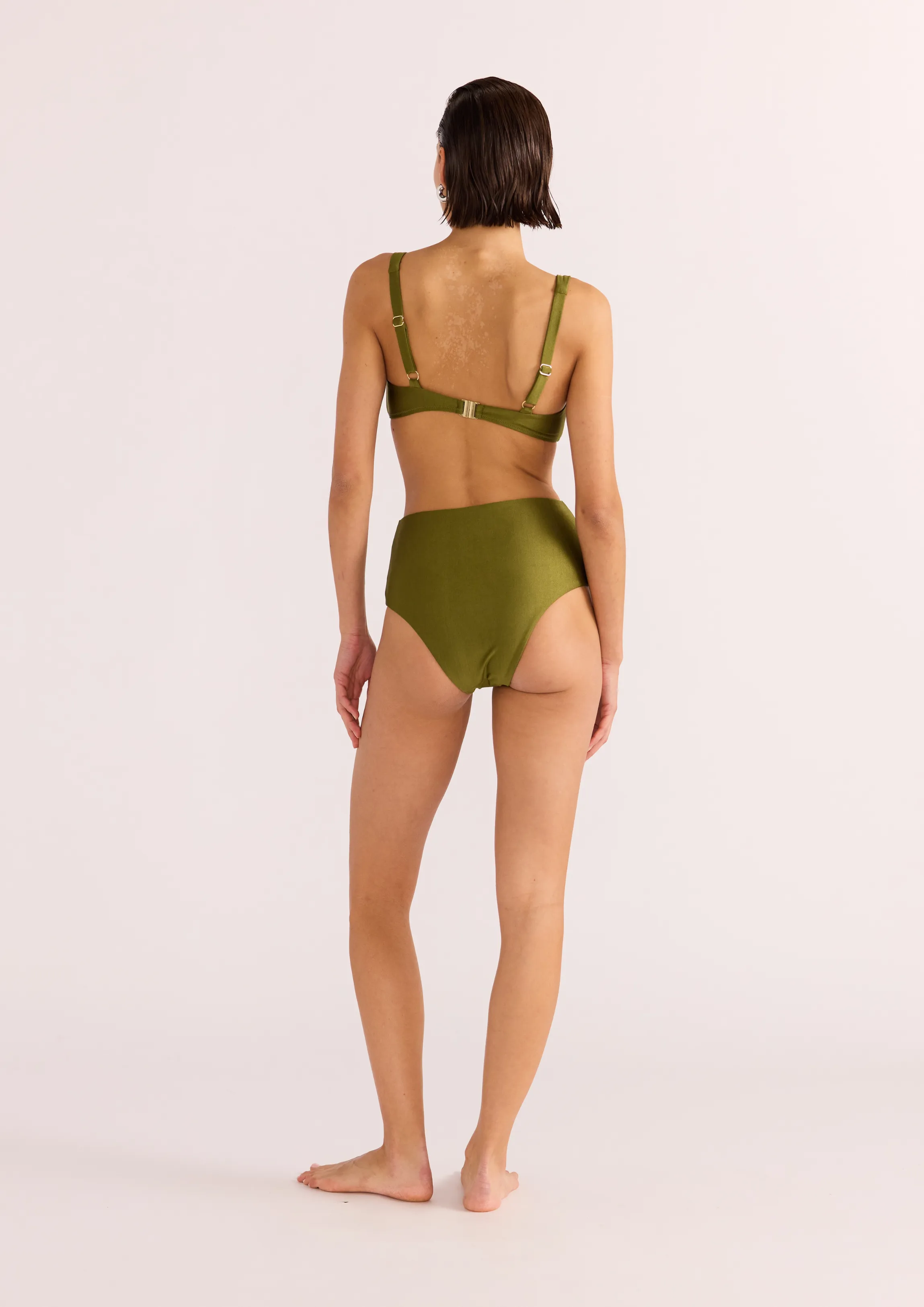 MINK PINK IRINA BIKINI TOP - KHAKI