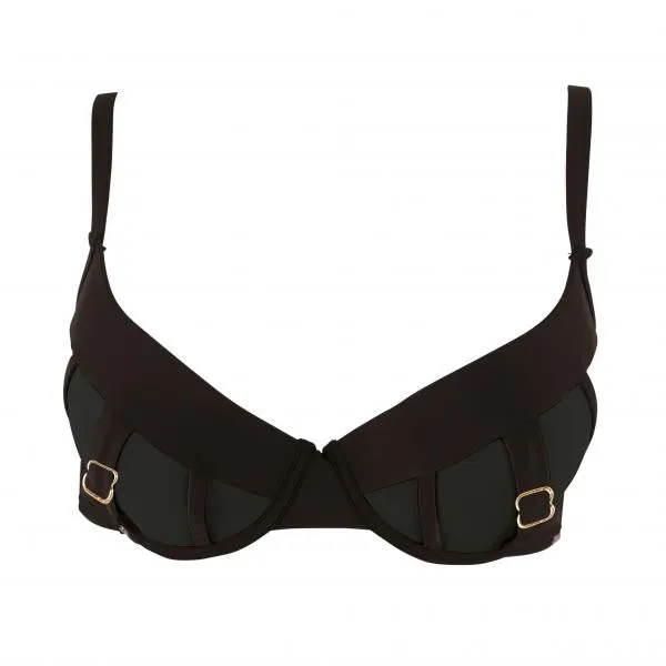 More Caspian Wired Bikini Top - Black -