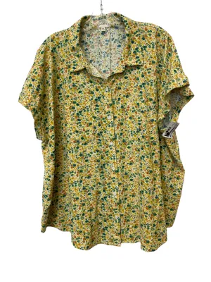 Multi-colored Top Short Sleeve Wonderly, Size Xxl