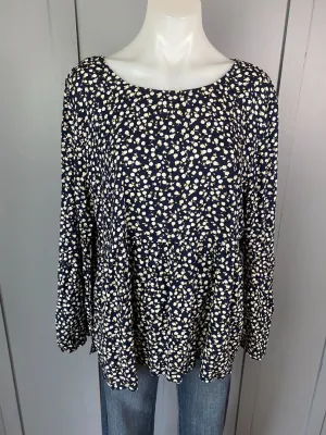 Navy floral All About Eve Tops, 14
