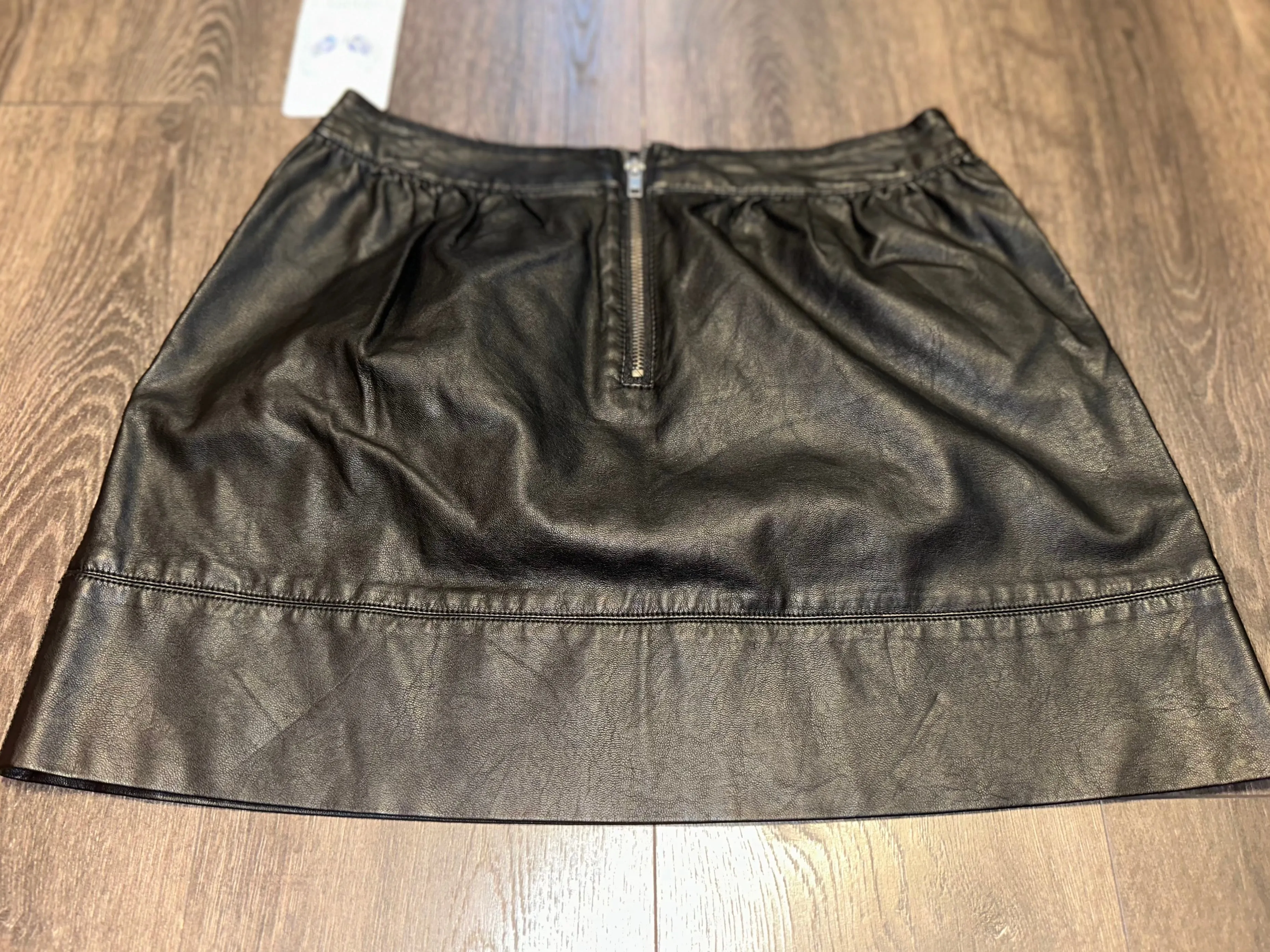 NWT Harmony   Havoc (Medium) Brand New Black Faux Leather Mini Skirt
