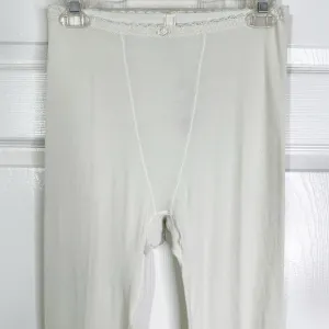 NWT Skims Lace Pointelle Logo Loungewear/ Sleep Leggings in Bone Women’s L, 3X
