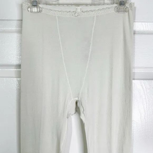 NWT Skims Lace Pointelle Logo Loungewear/ Sleep Leggings in Bone Women’s L, 3X