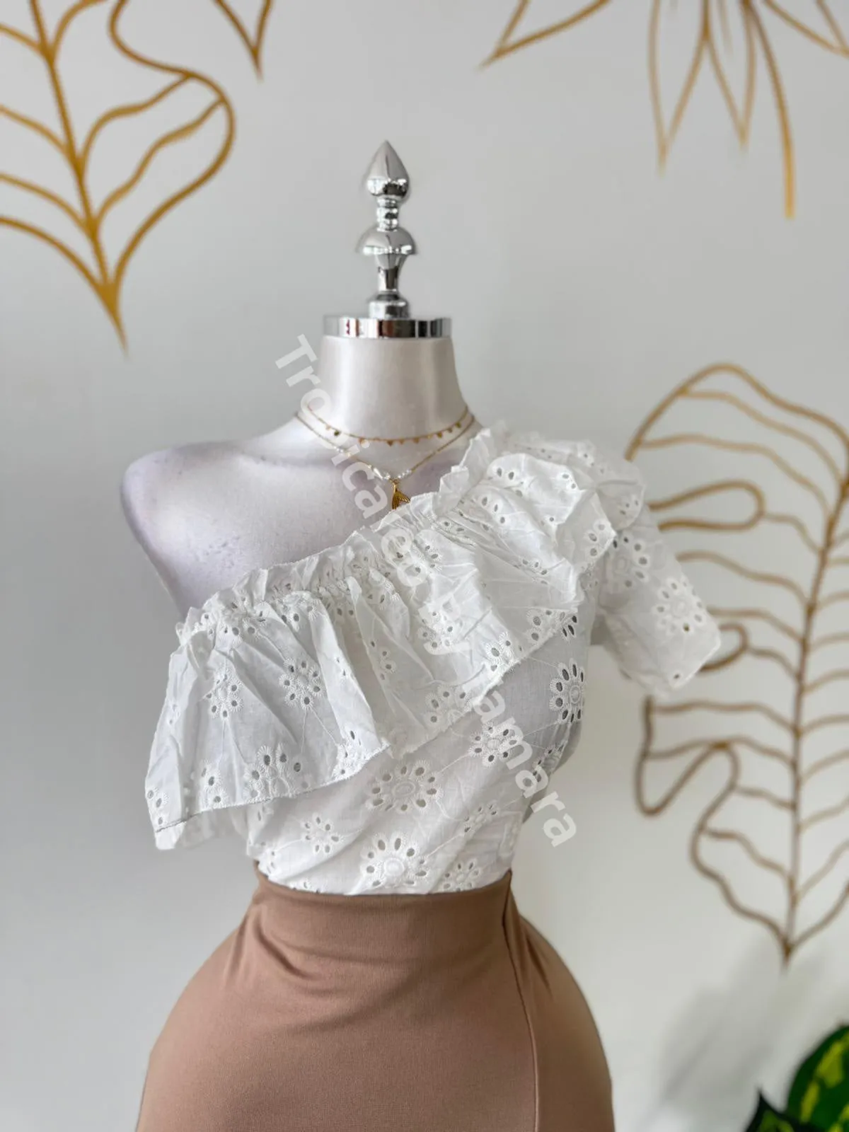 One Shoulder Ruffle Top