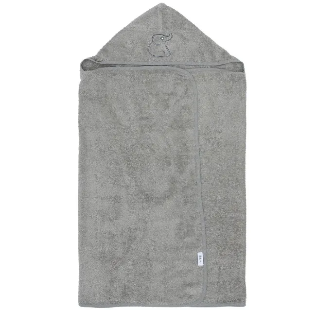 Organic Baby Towel Grey