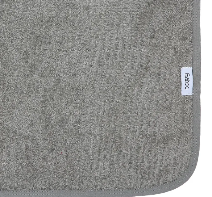 Organic Baby Towel Grey
