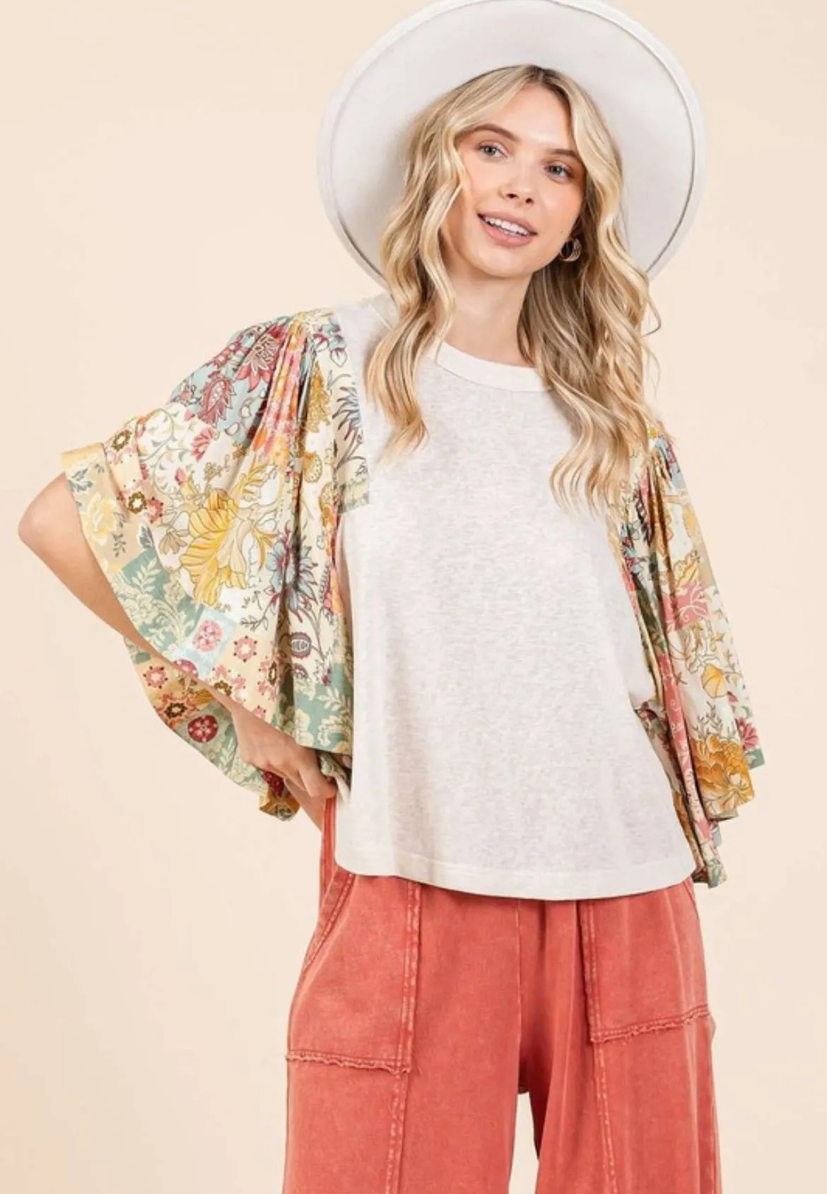 Paloma Patchwork Floral Top