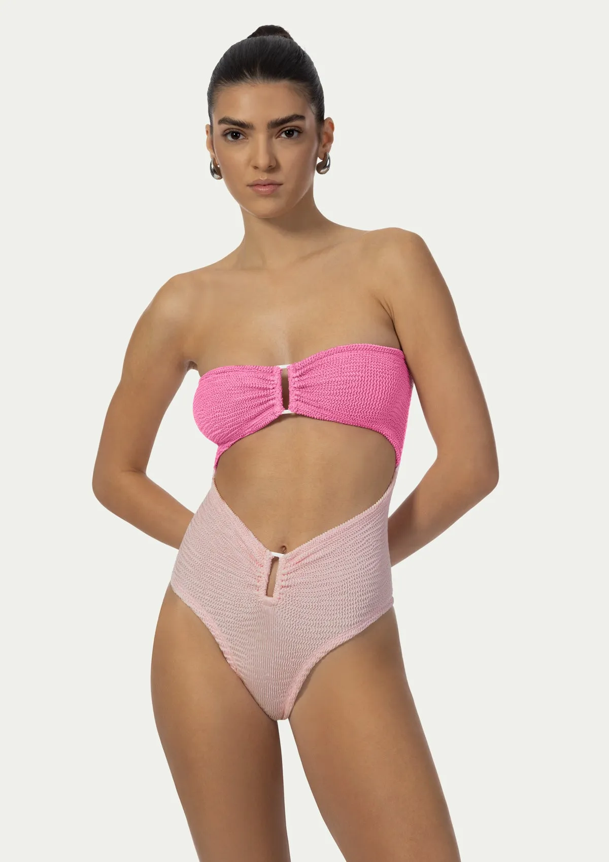 PARAMIDONNA Rene Creamy and Pink Cake Swimsuit