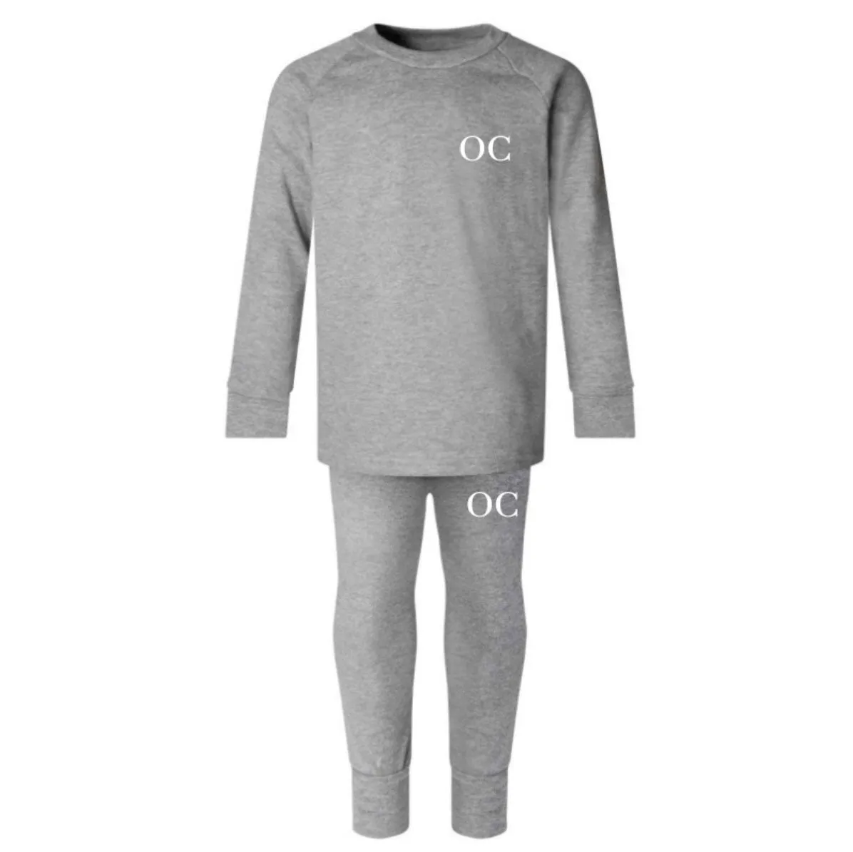 Personalised Printed Grey Lounge Set