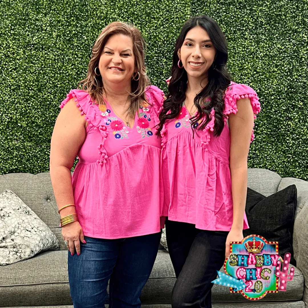 Pink Floral Top
