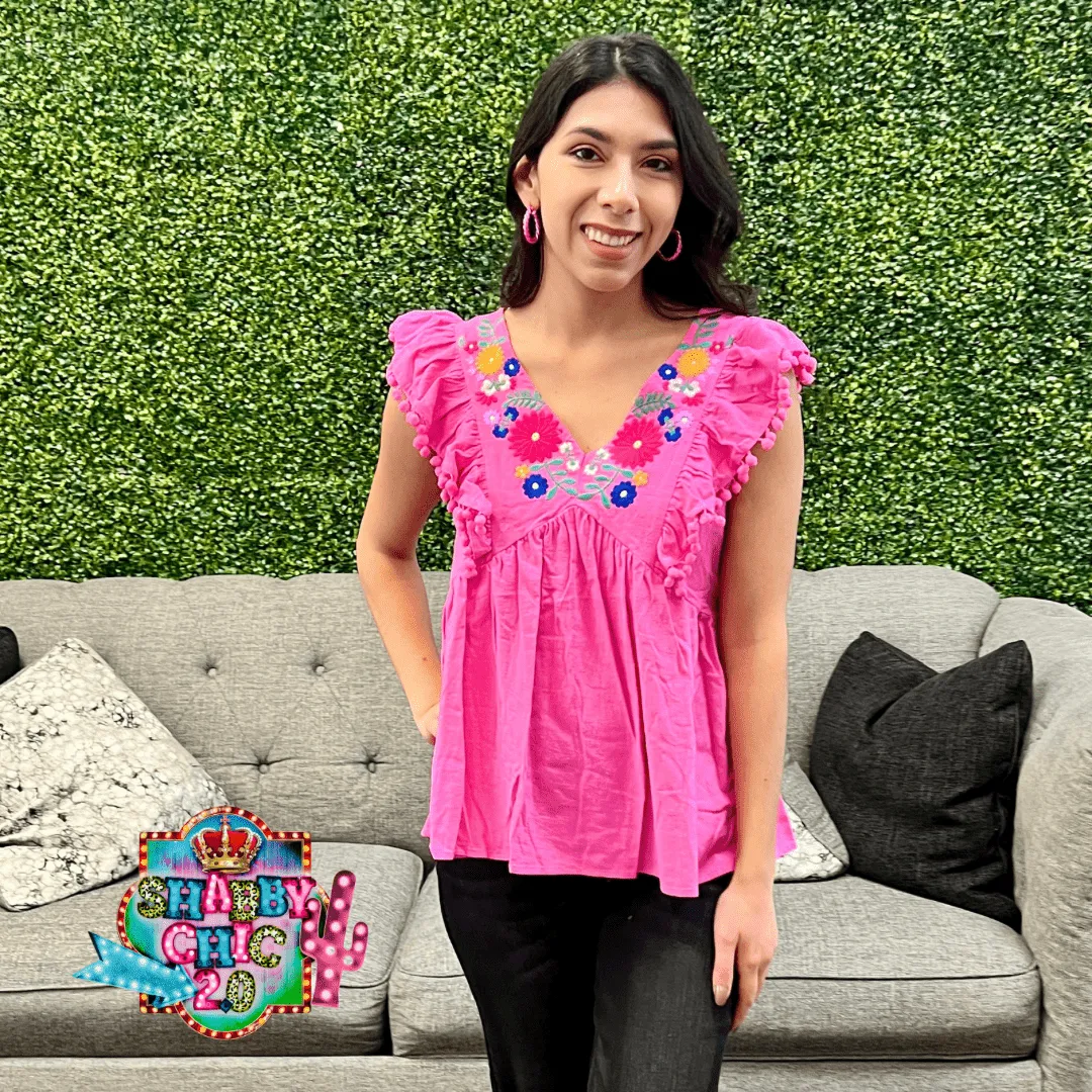 Pink Floral Top