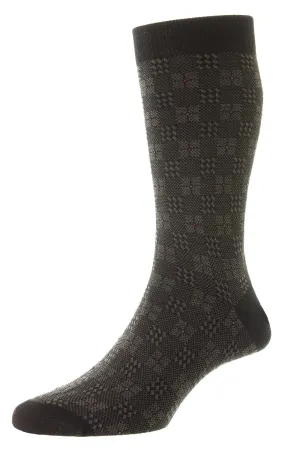 Pomeroy Patchwork Plaid Merino Socks