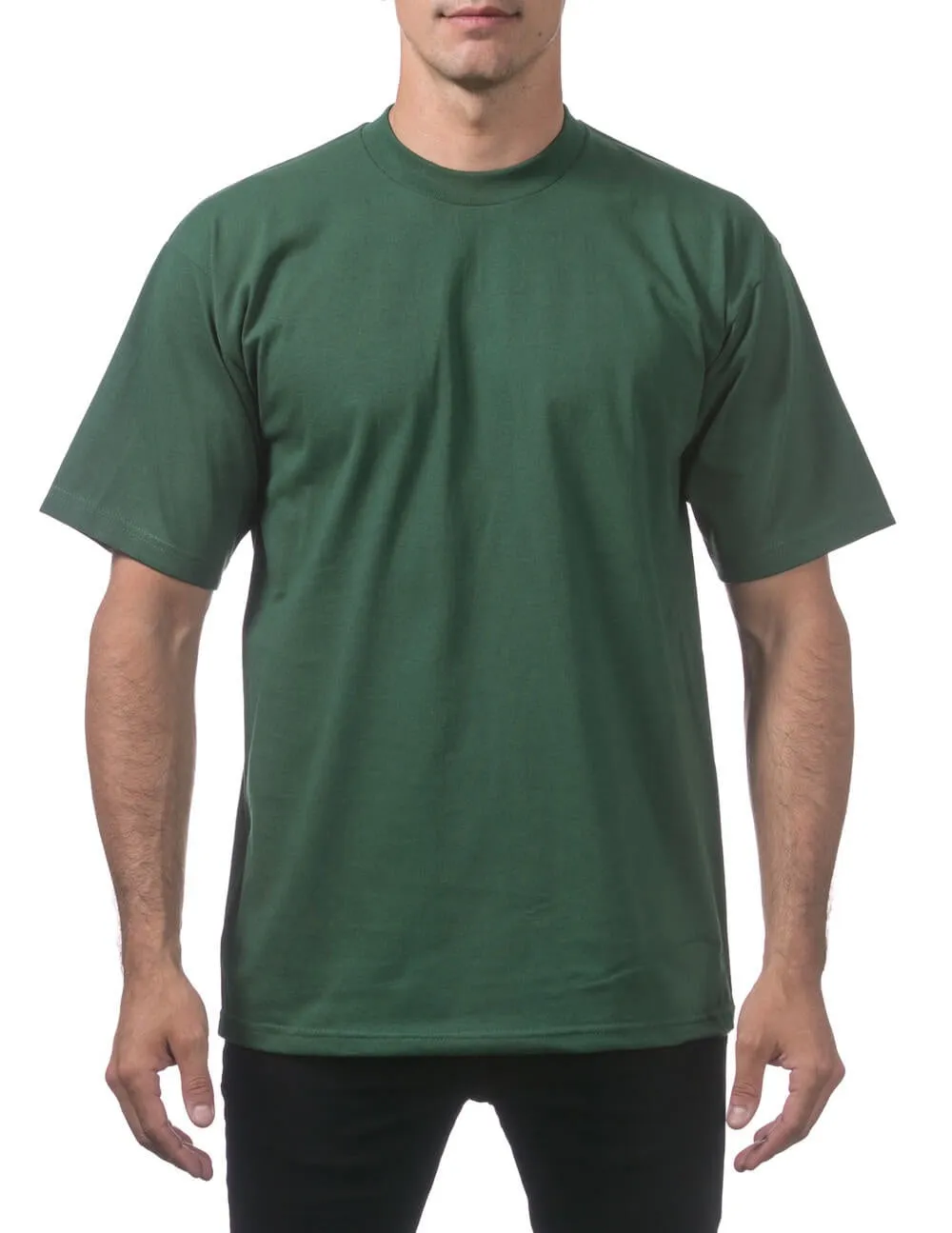 Pro Club Men's Heavyweight Short Sleeve Tee - FOREST GREEN