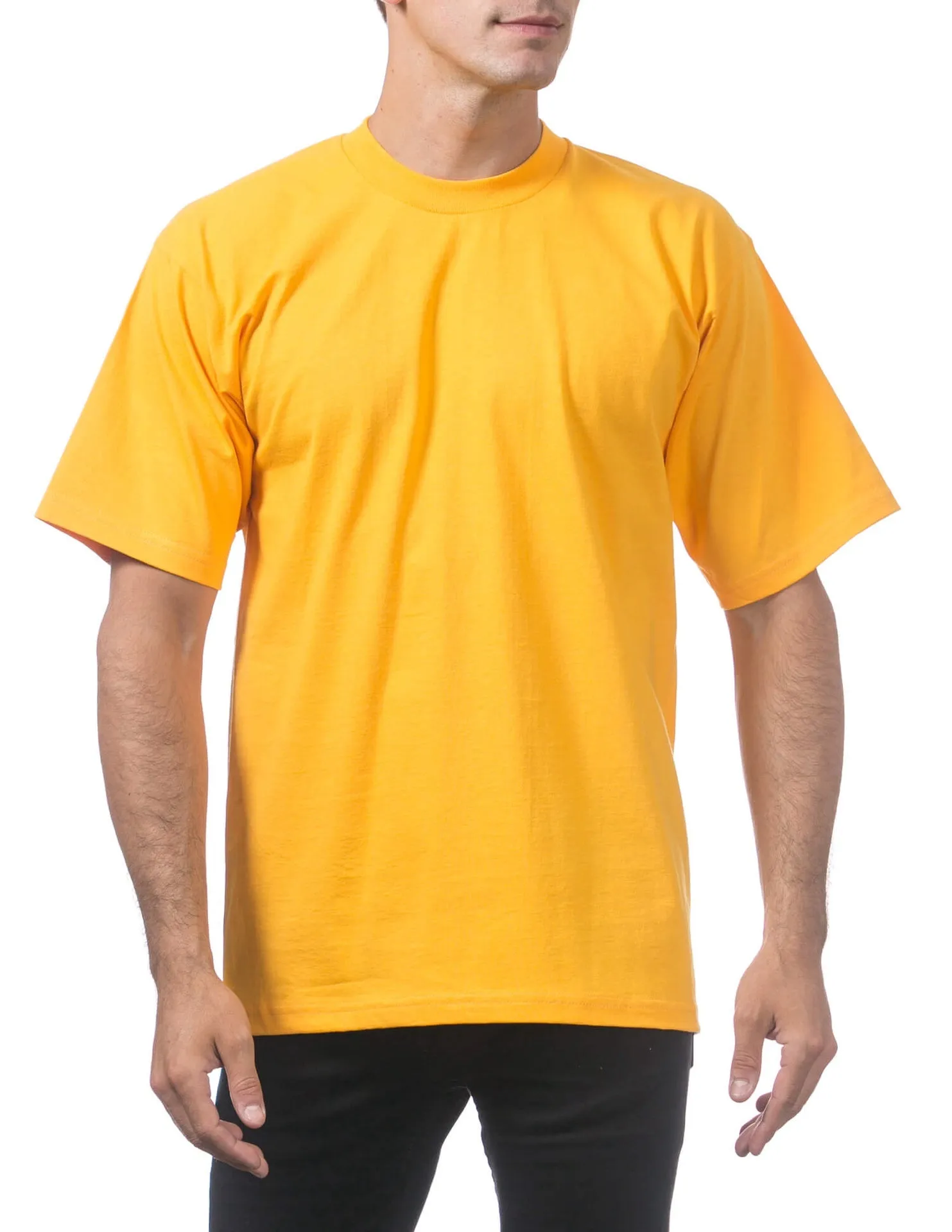 Pro Club Men's Heavyweight Short Sleeve Tee - GOLD